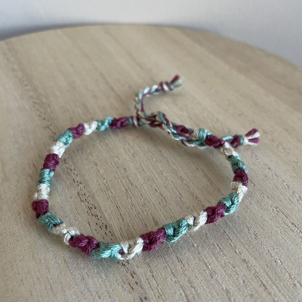Branwen Bracelet, anklet, trendy, comfortable, tie, embroidery thread, woven, gi